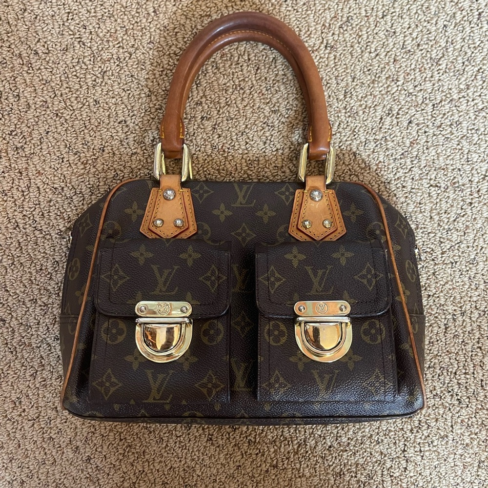 Louis Vuitton Manhattan Brown Monogram Handbag